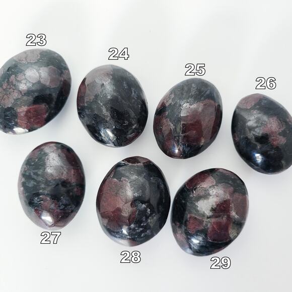 YOU PICK Fireworks Garnet Palm Stone Healing Crystals - Picture 10 of 10